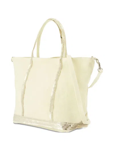 Vanessa Bruno Small Cabas Sequin-trimmed Tote Bag