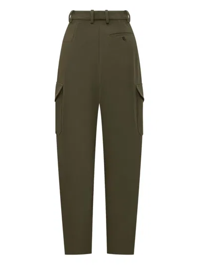 Givenchy Cotton Blend High Waist Cargo Pants