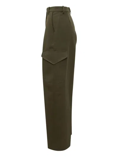 Givenchy Cotton Blend High Waist Cargo Pants