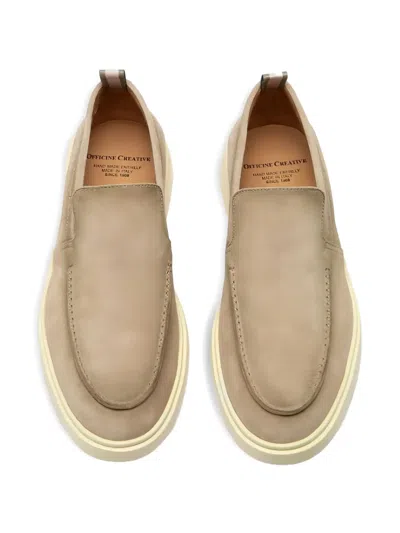 Officine Creative Bones 002 Suede Loafers