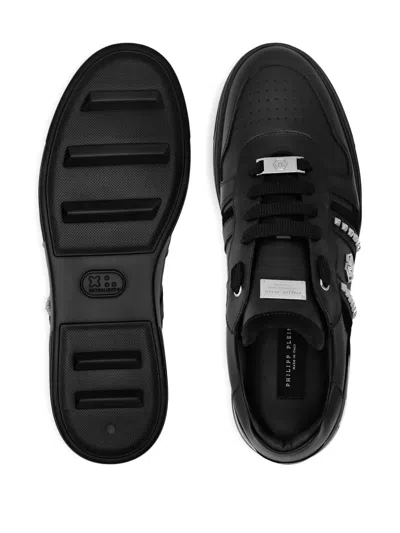 Philipp Plein Stud-embellished Low-top Sneakers In Black