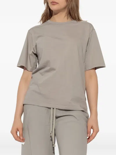Rick Owens Short-sleeve Cotton T-shirt In Brown