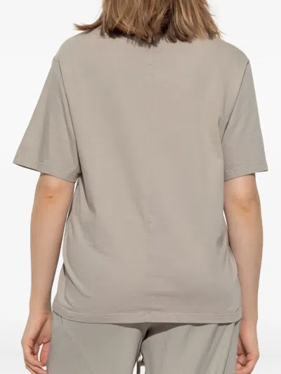 Rick Owens Short-sleeve Cotton T-shirt In Brown