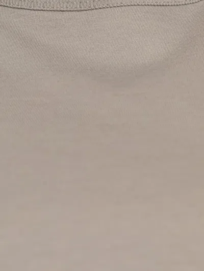 Rick Owens Short-sleeve Cotton T-shirt In Brown