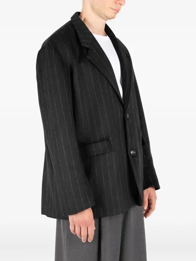 Société Anonyme Big Mama Pinstripe Blazer In Black
