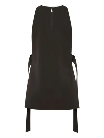 St Agni Side-tie Top In Brown