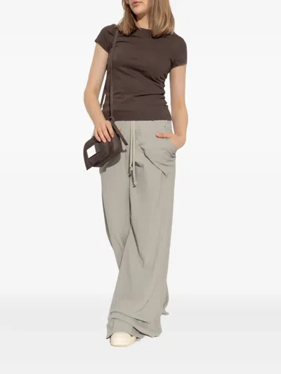 Rick Owens Short Sleeve T-shirt In Brown