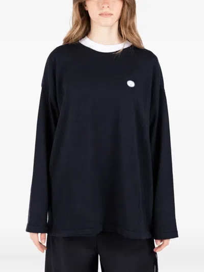 Société Anonyme Long-sleeve Sweatshirt In Blue