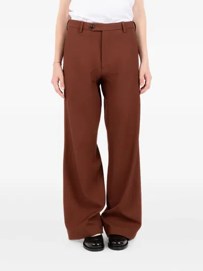 Société Anonyme Panta Trousers In Burgundy