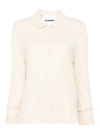 Jil Sander Wool-blend Shirt In Neutral