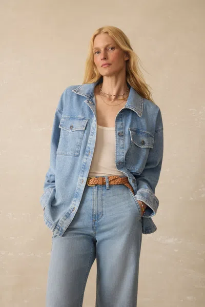 Faherty Linen Denim Jacket