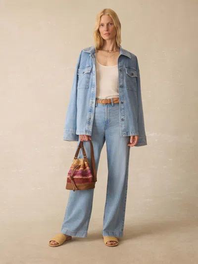 Faherty Linen Denim Jacket