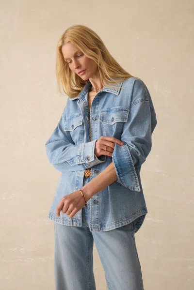 Faherty Linen Denim Jacket