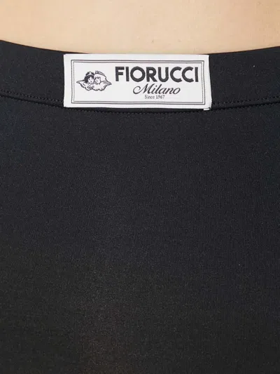 Fiorucci Logo-tag Midi Skirt In Black