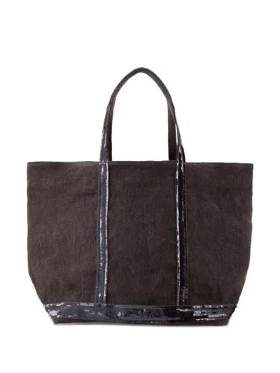 Vanessa Bruno Large Cabas Sequin-trimmed Tote Bag