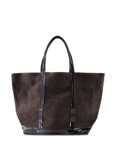 Vanessa Bruno Large Cabas Sequin-trimmed Tote Bag