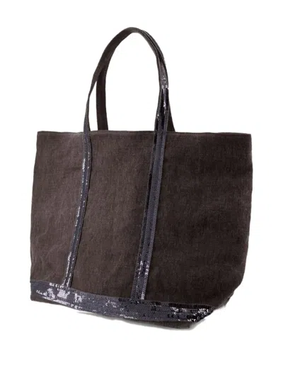 Vanessa Bruno Large Cabas Sequin-trimmed Tote Bag