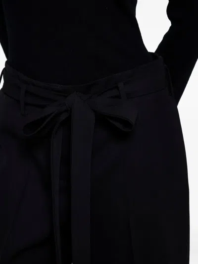 Valentino Self-tie Sash Wool Shorts