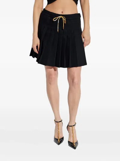 Versace Pleated Drawstring Skirt