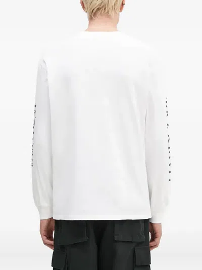 Aries Wolf-print Long-sleeve T-shirt In White