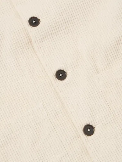 Universal Works Corduroy Pocket Jacket In White