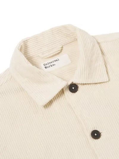 Universal Works Corduroy Pocket Jacket In White