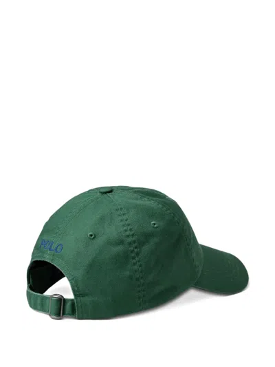 Polo Ralph Lauren Embroidered Logo Baseball Cap In Green