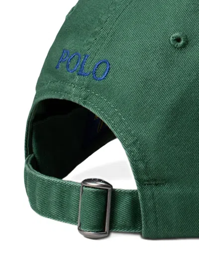 Polo Ralph Lauren Embroidered Logo Baseball Cap In Green