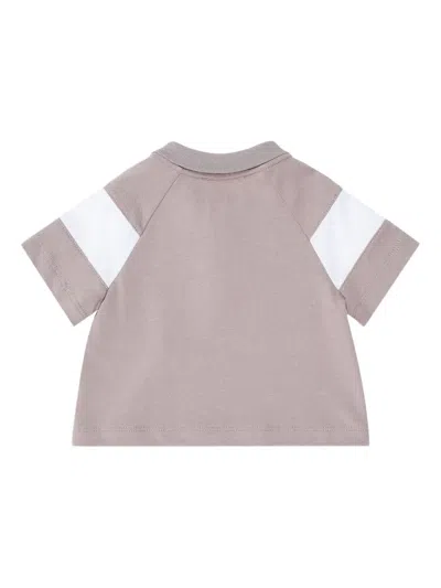 Emporio Armani Colour-block Polo Shirt In Brown