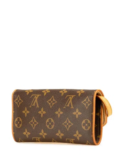 Pre-owned Louis Vuitton 1999 Monogram Pochette Twin Pm Crossbody Bag