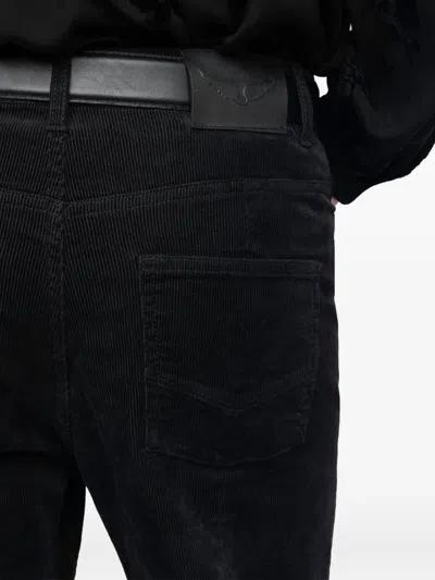 Zadig & Voltaire Corduroy Trousers In Black