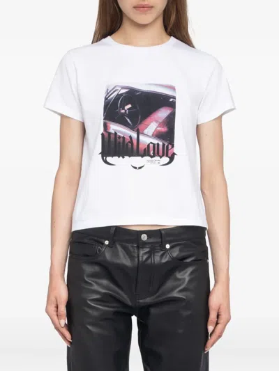 Zadig & Voltaire Car-print T-shirt In White