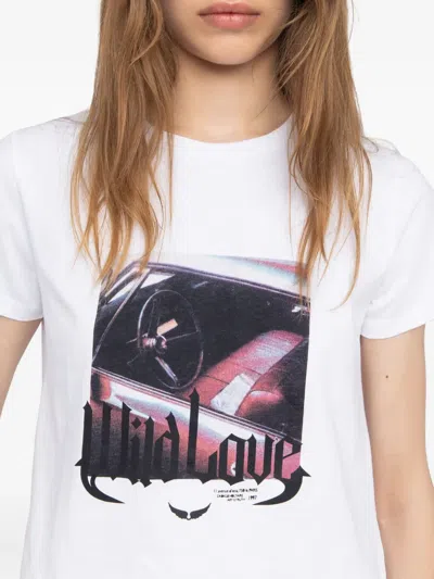 Zadig & Voltaire Car-print T-shirt In White