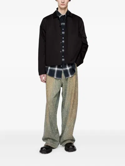 Acne Studios Button-fastening Jacket In Black
