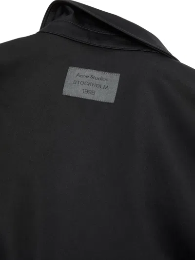 Acne Studios Button-fastening Jacket In Black