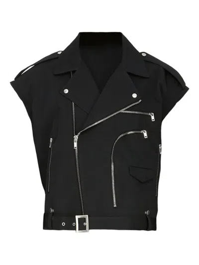 Rick Owens Zip-fastening Gilet In Black