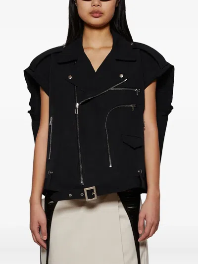 Rick Owens Zip-fastening Gilet In Black