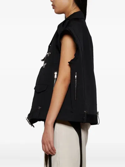 Rick Owens Zip-fastening Gilet In Black