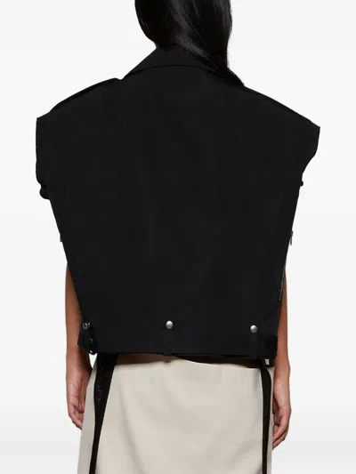 Rick Owens Zip-fastening Gilet In Black