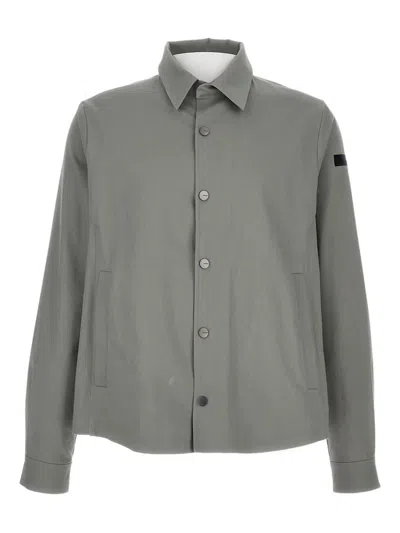 Roberto Ricci Designs Button-fastening Patch-detail Shirt Jacket In Gray