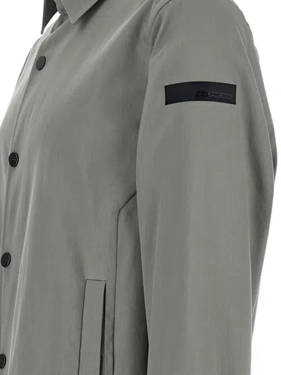 Roberto Ricci Designs Button-fastening Patch-detail Shirt Jacket In Gray