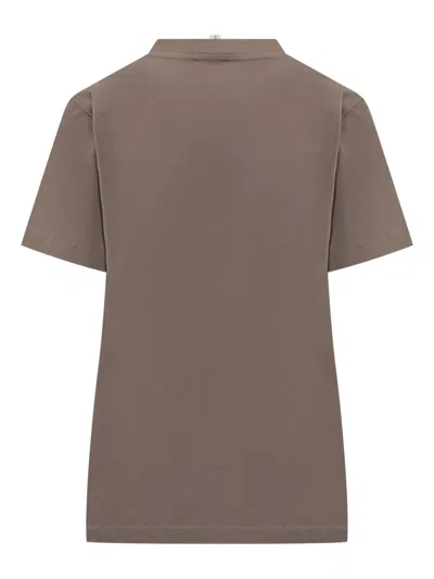 Kenzo Flower Logo T-shirt In Gray