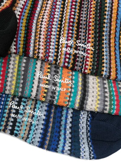 Paul Smith Set Di Tre Calzini In Multi