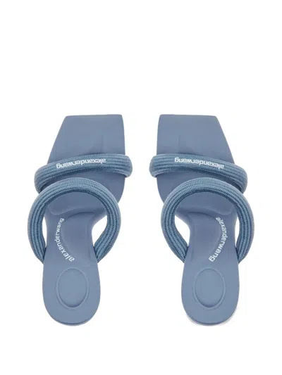 Alexander Wang Julie Padded Slide Sandal In Blue