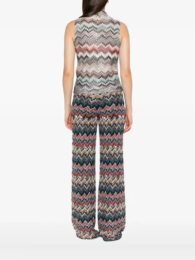 Missoni Zigzag-knit Tank Top In Multi