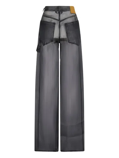 Destin Winona Denim-effect Trousers In Black