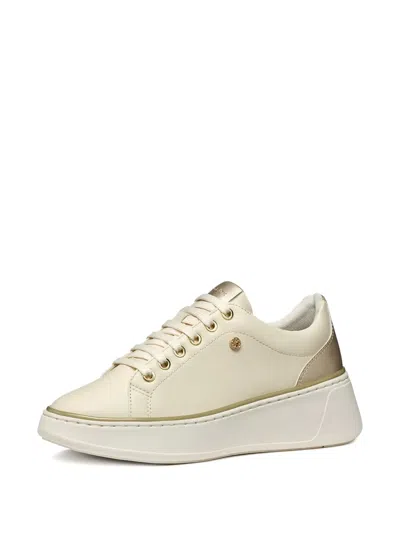 Geox Sunnetty Lace-up Platform Sneakers In Neutral