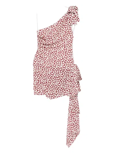 Alessandra Rich Floral-print Mini Dress In Multi