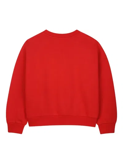 Kenzo Floral-print Sweatshirt In Red