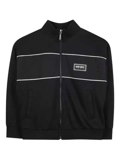 Kenzo Zip-up Tracksuit Set In Black